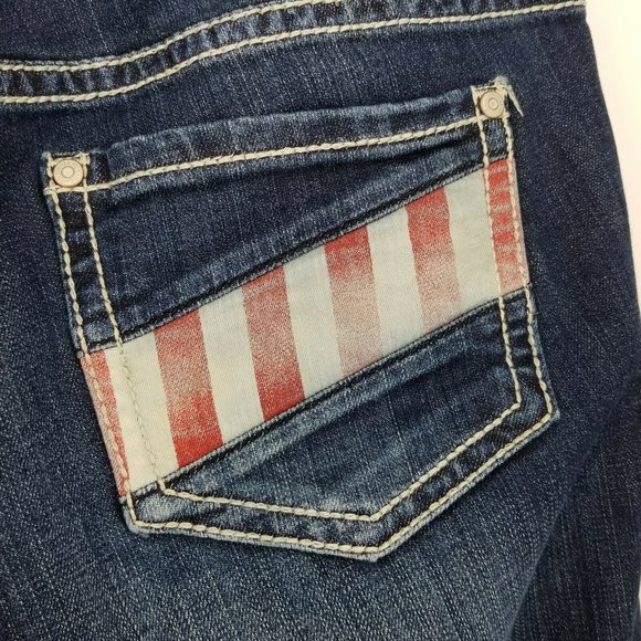 Rock & Roll Womens Blue Boyfriend Jeans Size 31X30 - Picture 9 of 10